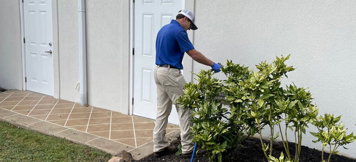 Technician Outside Of House